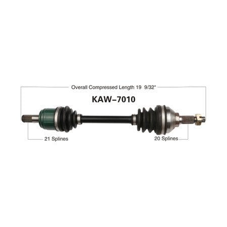 Wide Open OE Replacement CV Axle for KAW FRONT R KVF750 BRUTE FORCE 4X4i KAW-7010